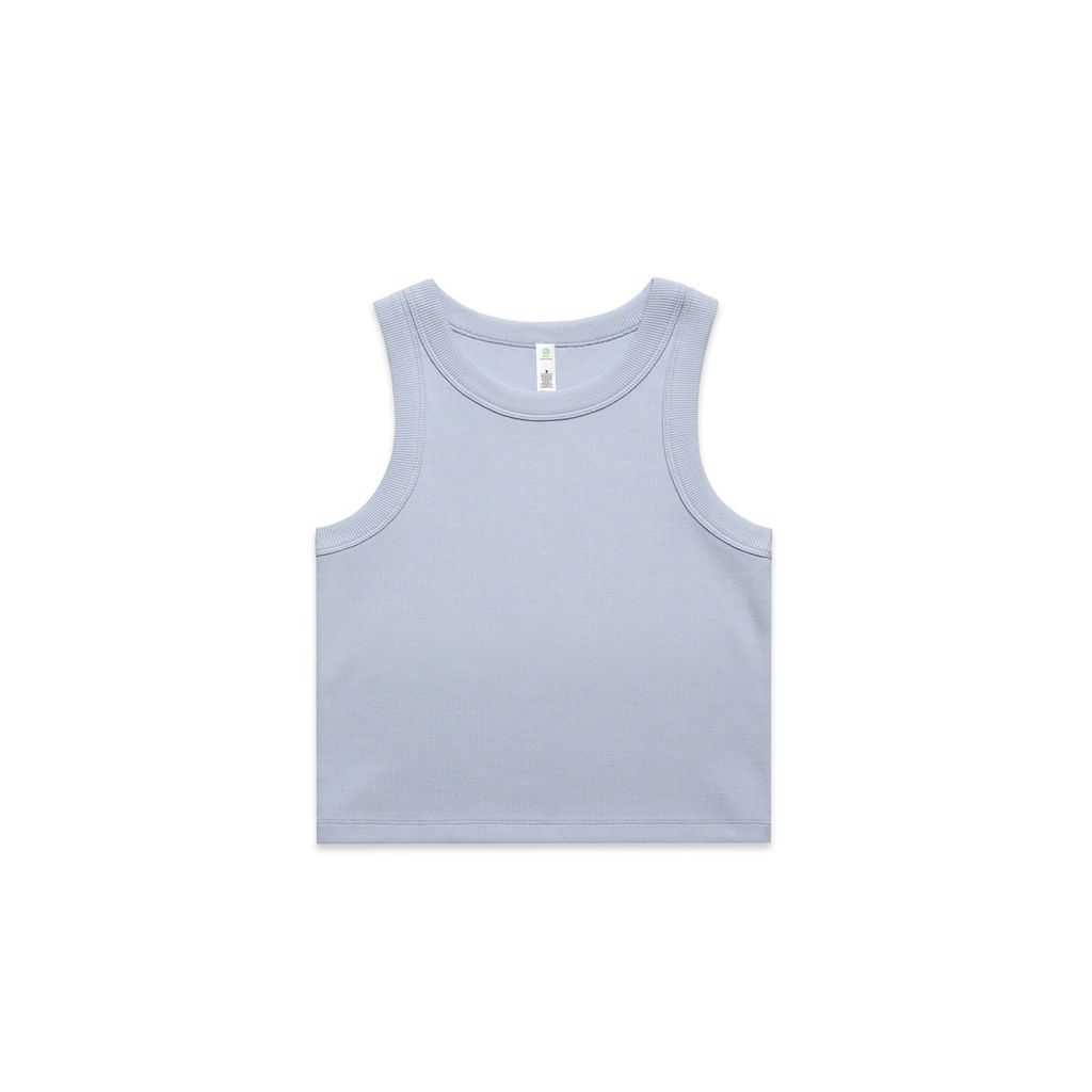 Wo's Organic Rib Crop Tank - 4064G
