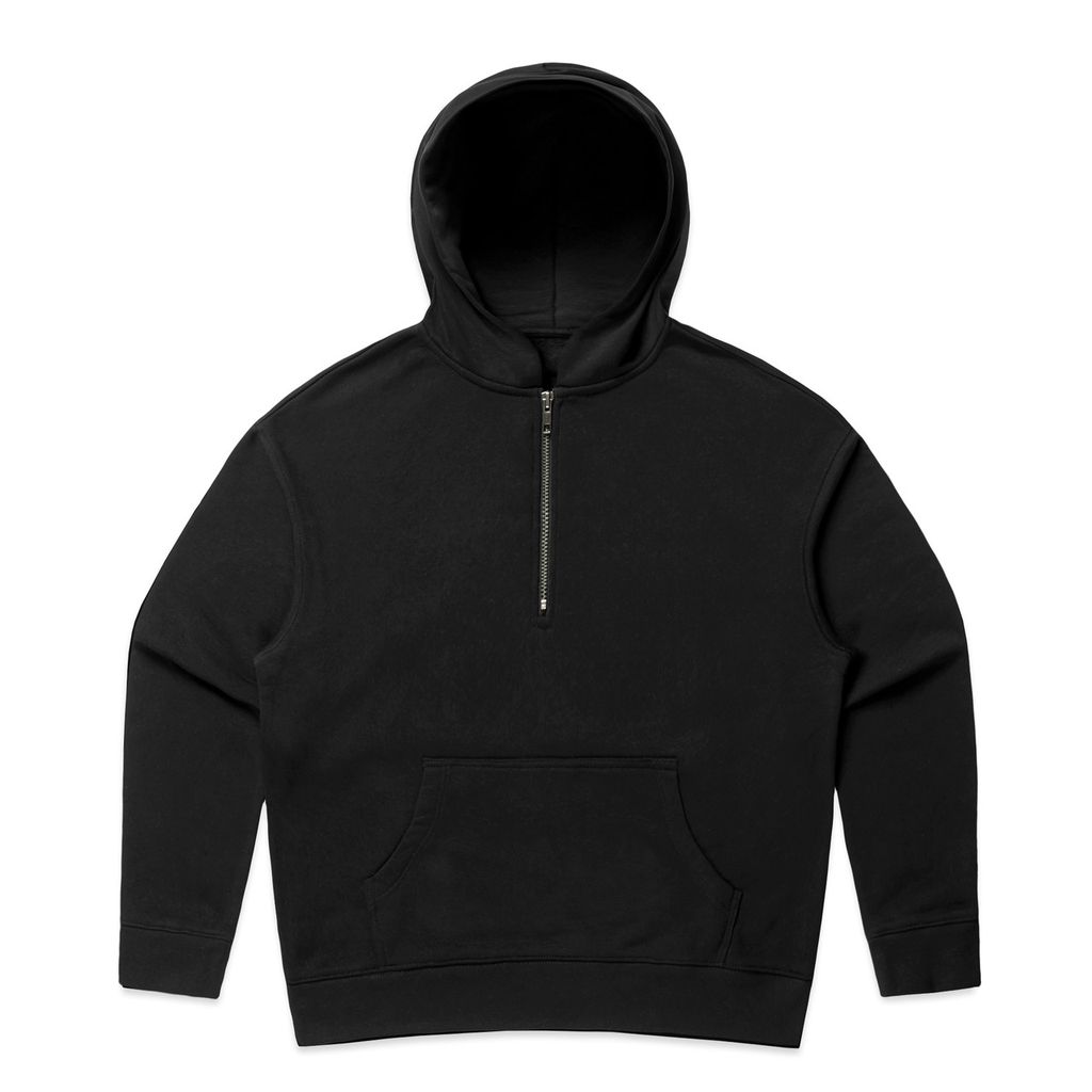 [4164-BLACK-F-XS] Wo's Relax Half Zip Hood - 4164 (XS)