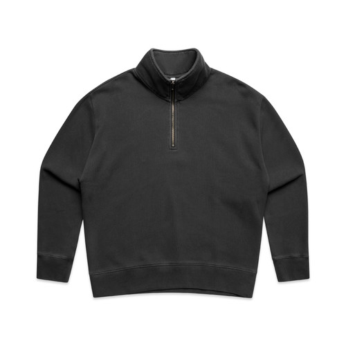[4167-F_BLK-F-XS] Wo's Relax Faded Half Zip - 4167 (XS, Faded Black)