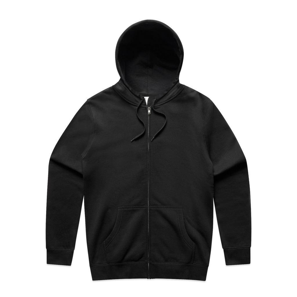 [5104-BLACK-F-XS] Stencil Zip Hood - 5104 (XS, Black)