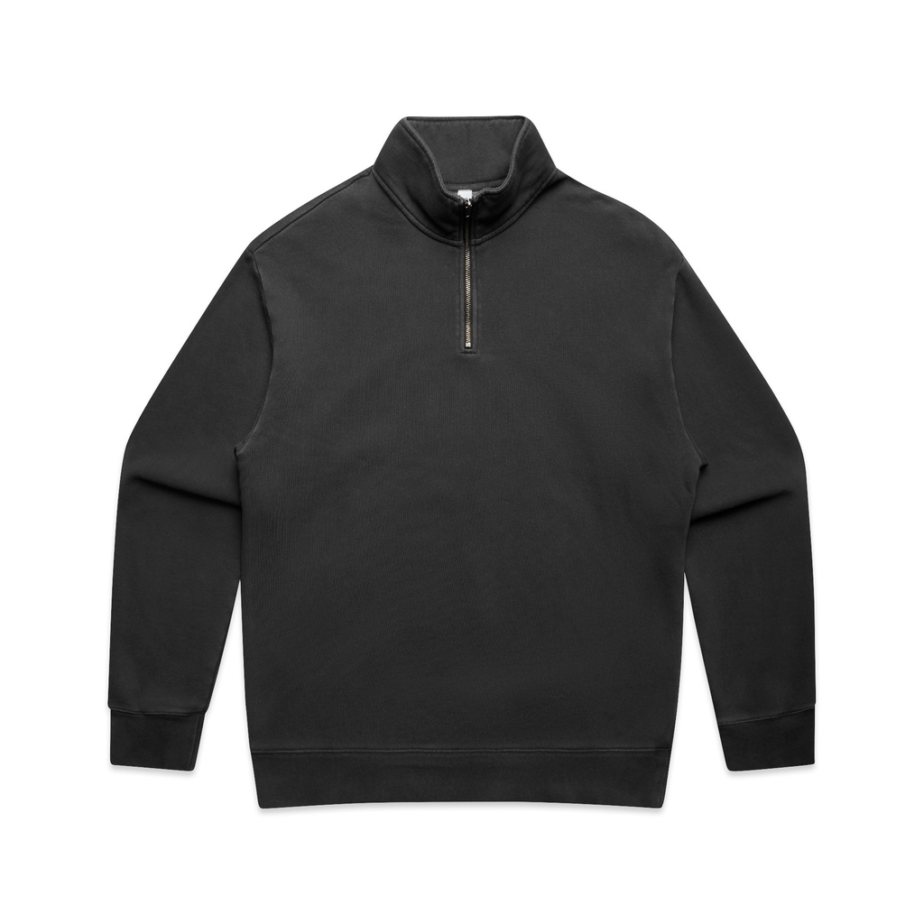 [5167-F_BLK-G-S] Relax Faded Half Zip - 5167 (S, Faded Black)