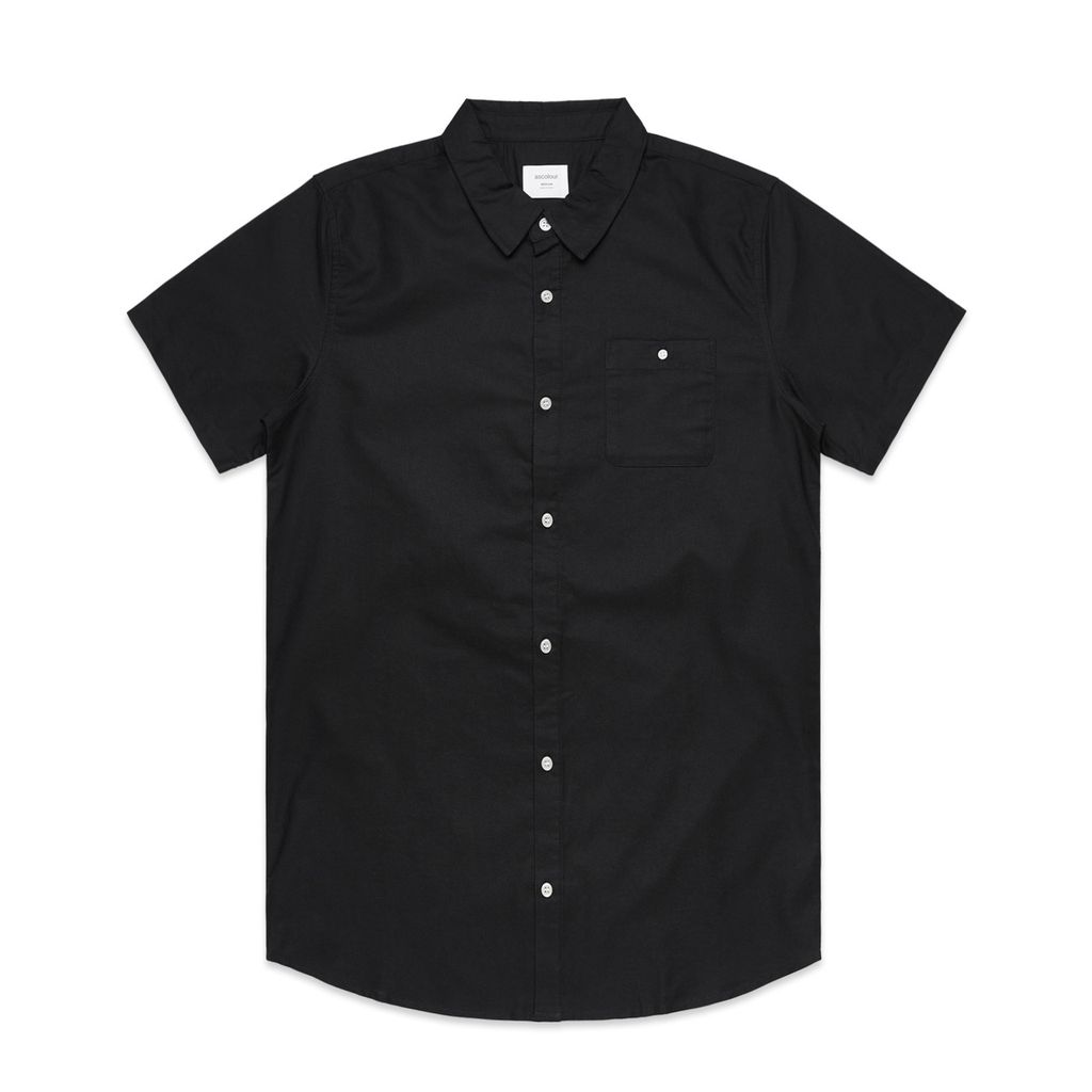 [5407-BLACK-G-S] Oxford S/S Shirt - 5407 (S)