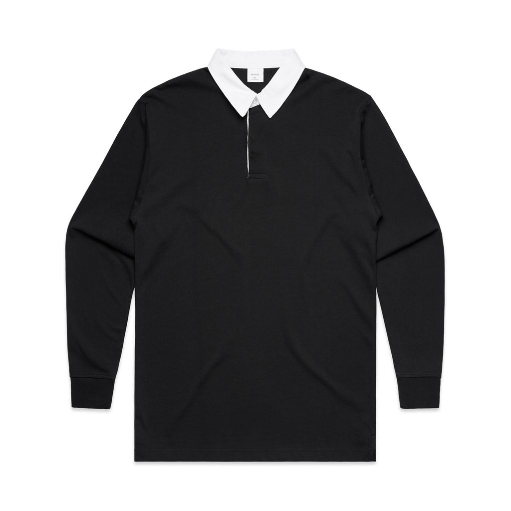 [5410-BLACK-F-XS] Rugby Jersey - 5410 (XS, Black)