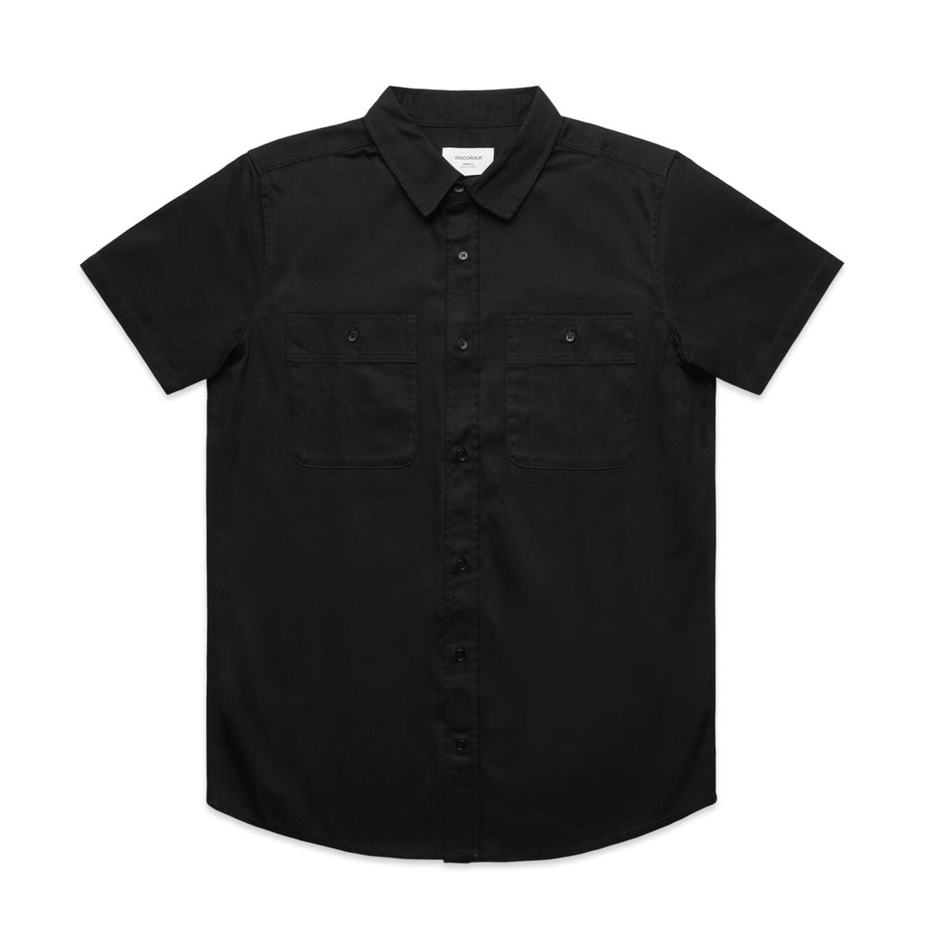 [5421-BLACK-G-S] Work S/S Shirt - 5421 (S)