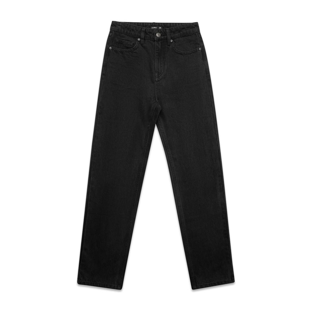 [4830-WSHBK-24] Wo's Straight Jeans - 4830 (24, Washed Black)